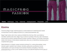 Tablet Screenshot of magicfrog.fi